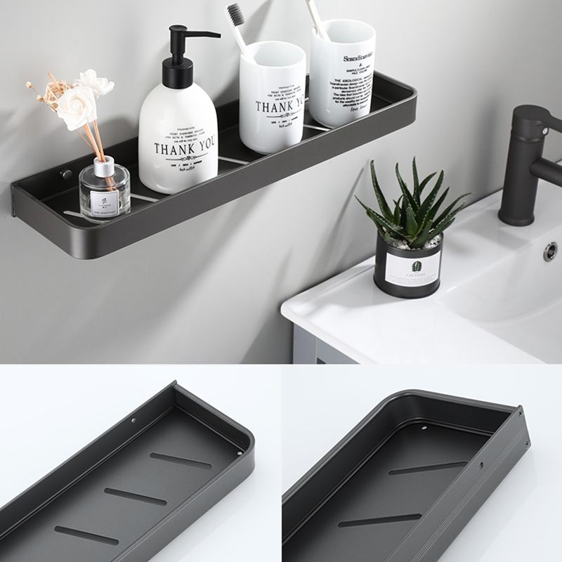 BowLift | Contemporary bathroom accessories single piece or in a set made of gray metal