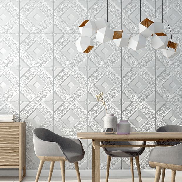 BowLift | Modern Tin Backsplash Cover Three-Dimensional Printing Wall Ceiling Panel
