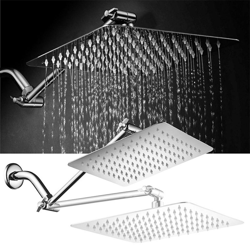 BowLift | Wall Mounted Fixed Shower Head Modern Style Metal Shower Head