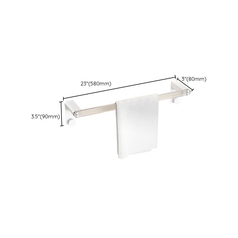 BowLift | White Metal and Acrylic Bathroom Accessories as a Single Piece or in a Set with Bathroom Shelf