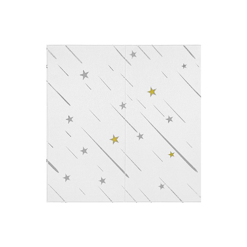 BowLift | Contemporary Wall Ceiling Cartoon Print Peel and Stick Waterproof Wall Panel