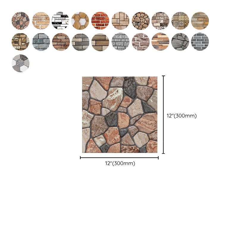 BowLift | Pattern Matte Color Stone Peel and Stick Mosaic Tile Peel and Stick Tile Set of 5