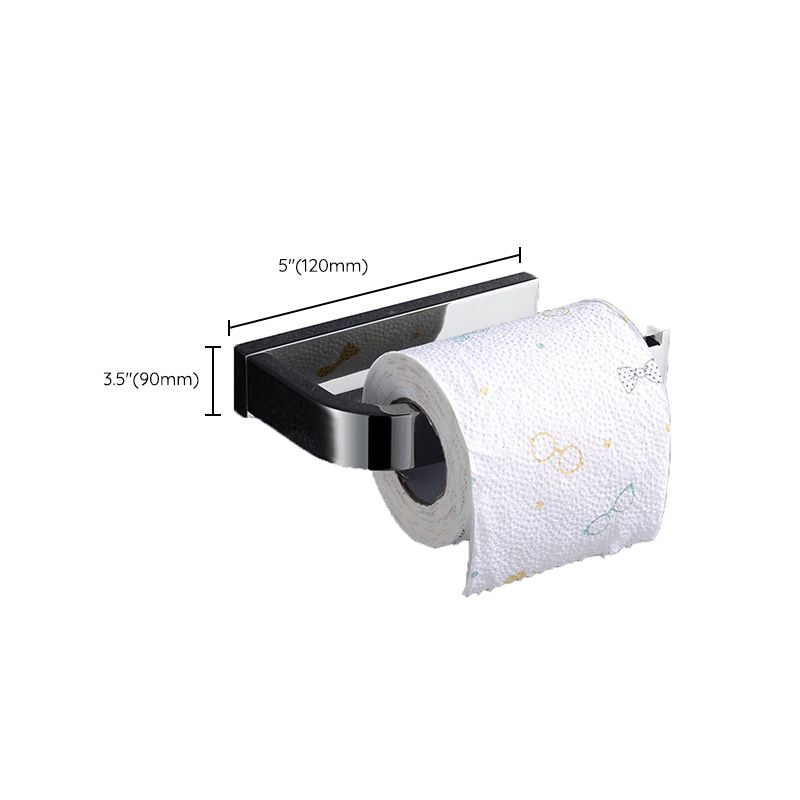 BowLift | Polished Chrome Modern Bathroom Accessory Set made of Stainless Steel Towel Holder/Soap Dish