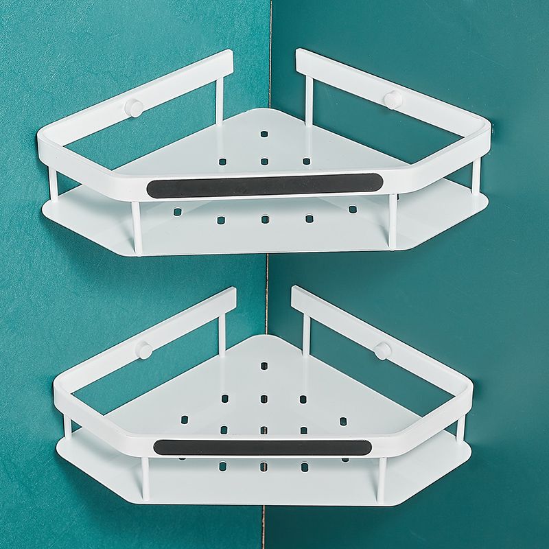 BowLift | Matt white 3-piece modern bathroom accessory set, bathroom shelf