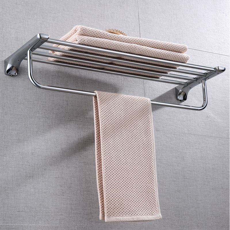BowLift | Modern Bathroom Hardware Paper Holder Bathroom Shelf Silver Bathroom Accessory Set