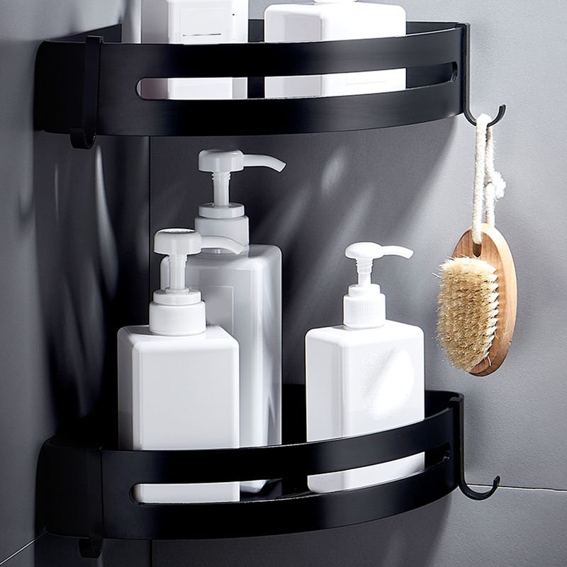 BowLift | Black Bathroom Set Modern 1/2/3 - Piece Anti-Rust Bathroom Rack