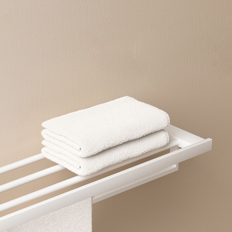 BowLift | Modern White Bathroom Accessory Set Stainless Steel Bath Hardware Set