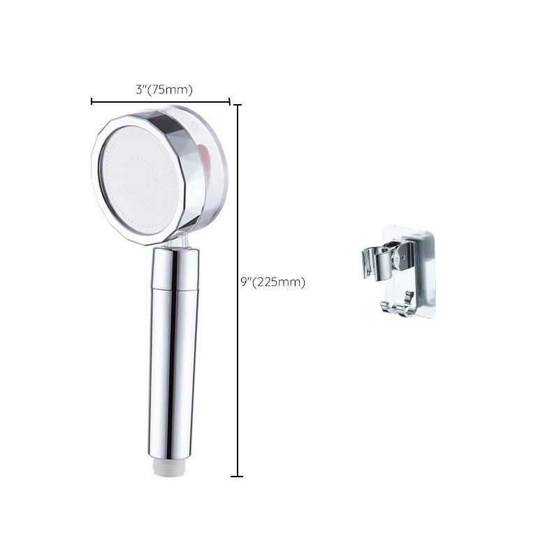 BowLift | Contemporary Shower Head Combination Handheld Shower Plastic Wall Mounted Silver Shower Head