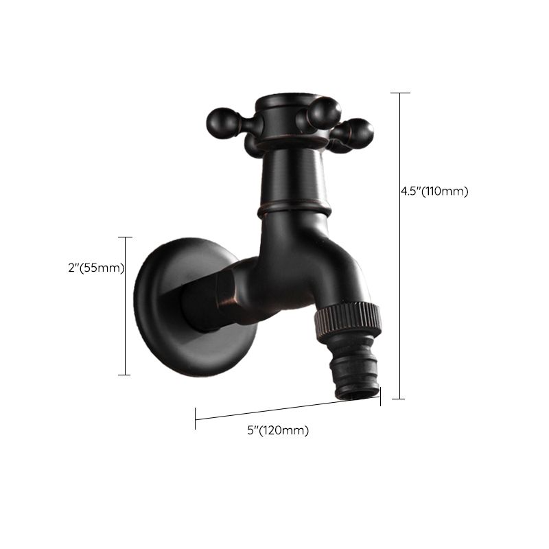 BowLift | Wide Bathroom Sink Faucet Wall-Mounted Cross Handle Faucet