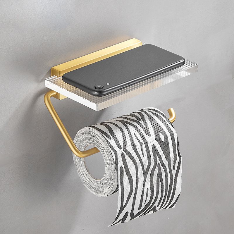 BowLift | Bathroom Accessories Set in Gold Metal and Acrylic Bathroom Accessories Set