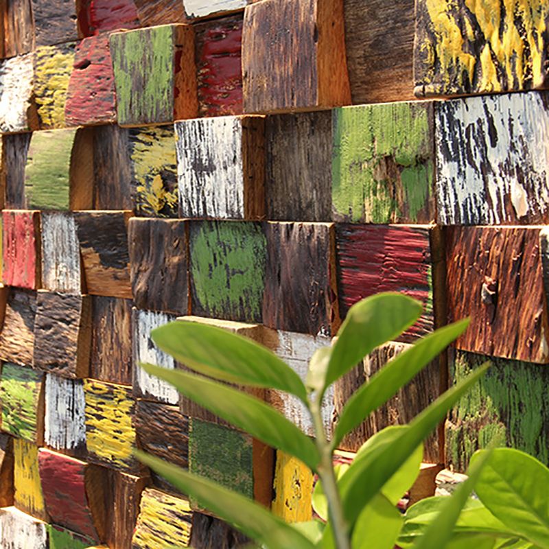 BowLift | Wall cladding wood shiplap mosaic modern interior wall cladding
