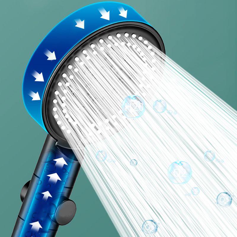 BowLift | Modern 6 Setting Shower Head Adjustable Spray Pattern Matt Black Round Shower Head