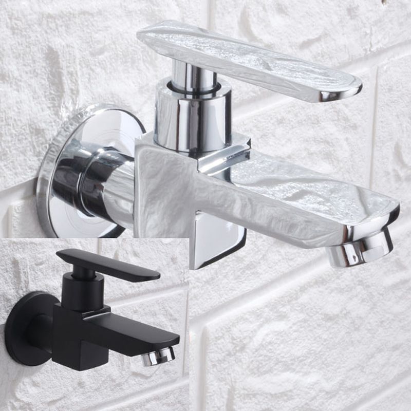 BowLift | Contemporary Wall-Mounted Bathroom Faucet Lever Handles Solid Brass Faucet