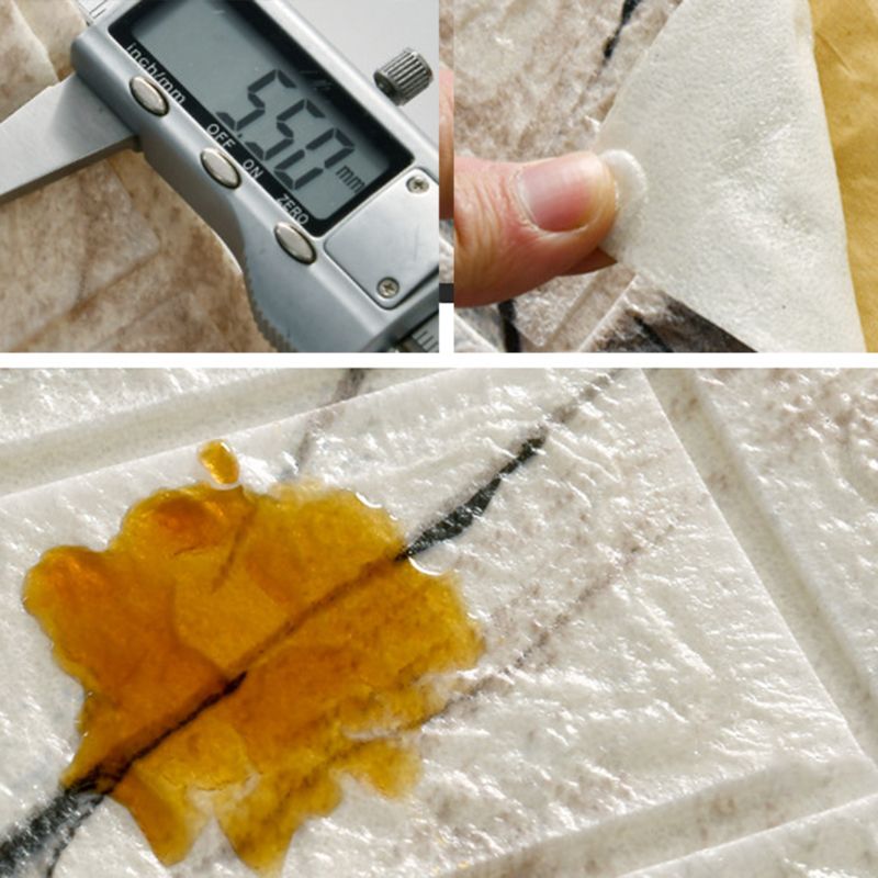 BowLift | Industrial Wall Panel 3D Brick Wall Panels Waterproof Stickers Wall Tiles Set of 10