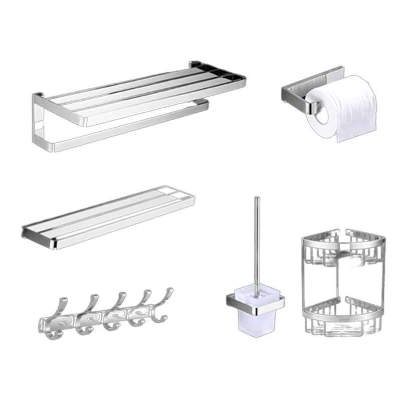 BowLift | Polished Chrome Bathroom Accessory Set Modern Brass Bathroom Accessory Kit