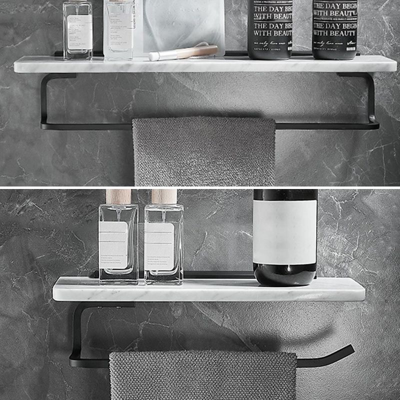 BowLift | Metal and Marble Bathroom Hardware Set as Individual Piece or Set in Black