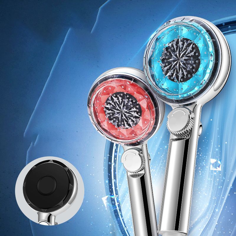 BowLift | Contemporary Handheld Shower Head Round Filter Ball Spray Head With Digital Display