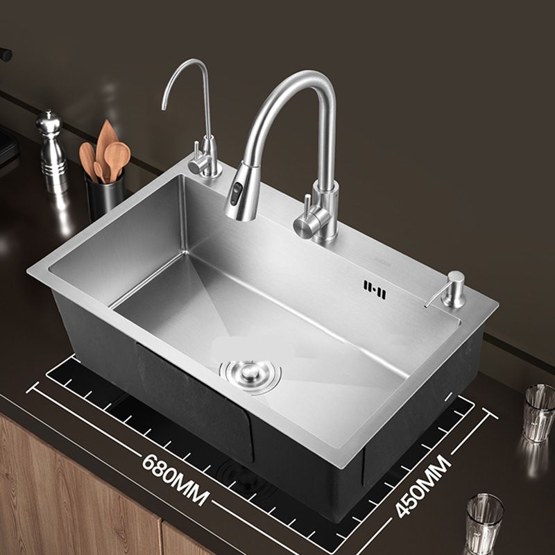 BowLift | Contemporary Style Kitchen Sink Stainless Steel Color Fast Built-In Sink