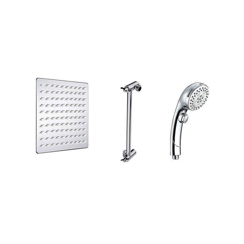 BowLift | Stainless Steel 8 Inch Shower Set 5 Sprays Handheld Showerhead Shower Arm