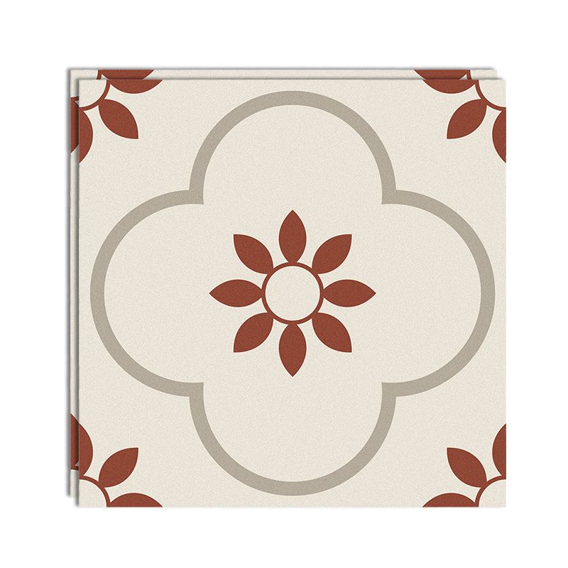 BowLift | Peel & Stick Vinyl Floor Lightly patterned vinyl floor with straight edge