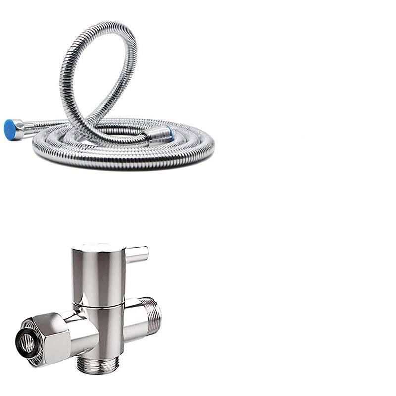BowLift | Stainless Steel 8 Inch Shower Set 5 Sprays Handheld Shower Head Shower Arm