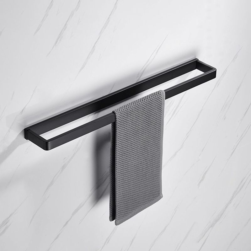 BowLift | Matte Black 5-piece modern bathroom accessory as individual piece or as set with towel bar