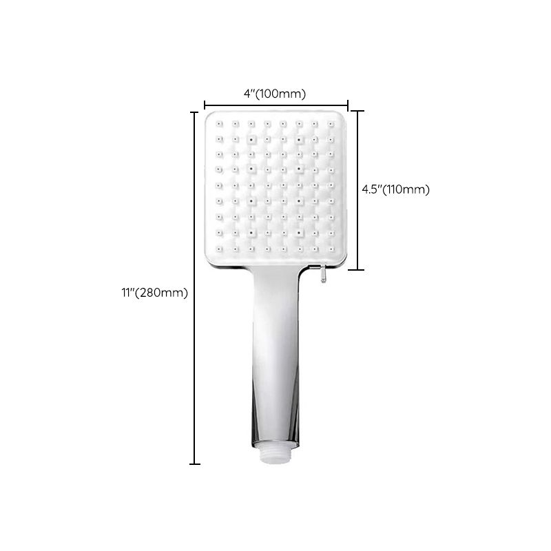 BowLift | Contemporary Shower Head Square Handheld Shower Head in Silver