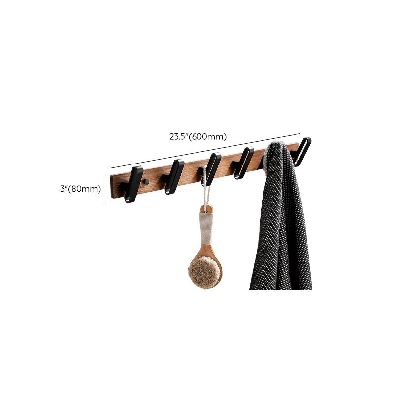 BowLift | Wood and Aluminum Bath Accessory Set Black Bathroom Accessory Kit