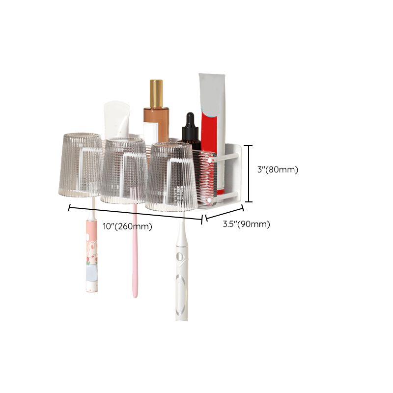 BowLift | White Metal and Acrylic Bathroom Accessories as a Single Piece or in a Set with Bathroom Shelf