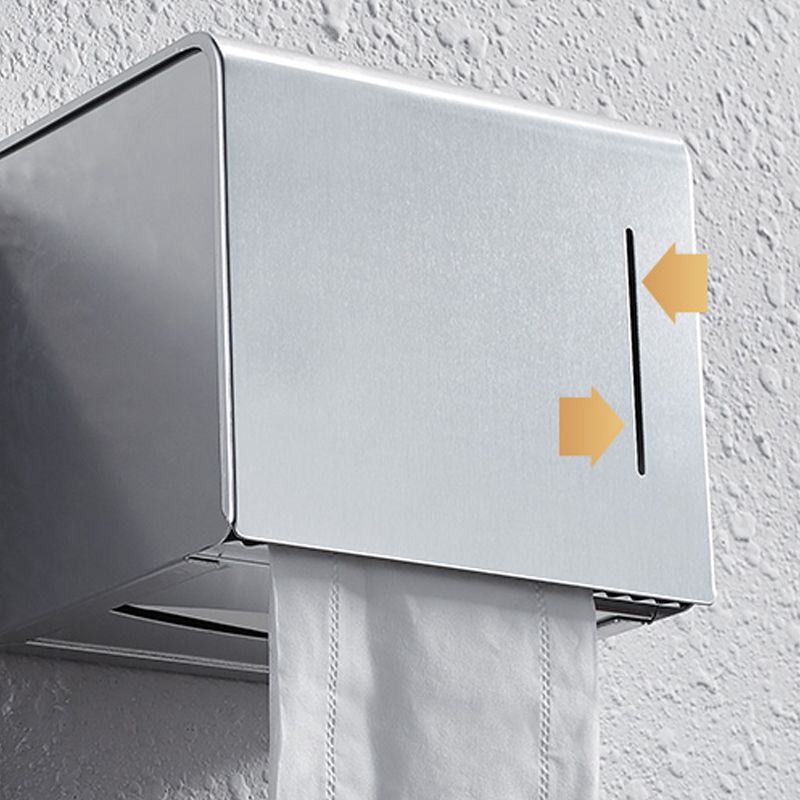 BowLift | Contemporary bathroom accessory set made of aluminum with towel holder/bath shelf