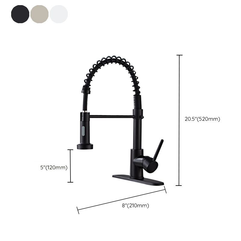 BowLift | Glam Basin Faucet Brass Lever Handles Spring Neck Three-Function Bathroom Sink Tap