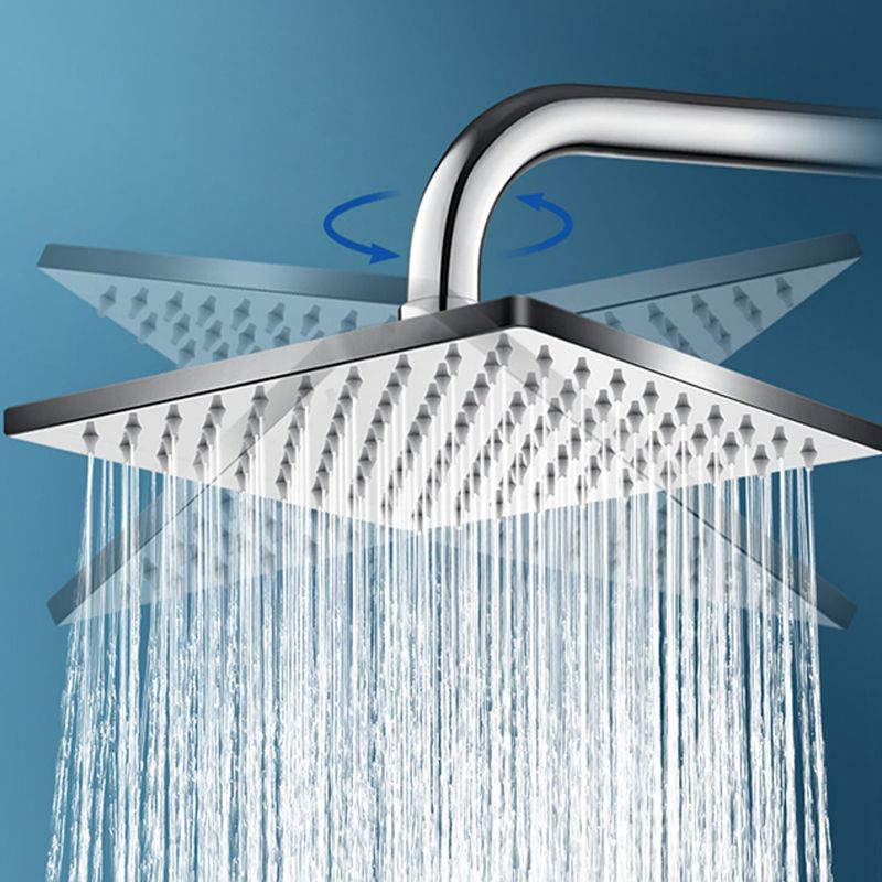 BowLift | Contemporary square shower head combination with handheld shower