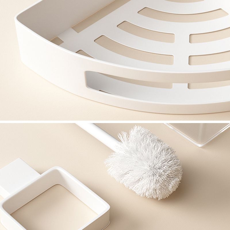 BowLift | Modern White Bathroom Accessory Set Stainless Steel Bath Hardware Set