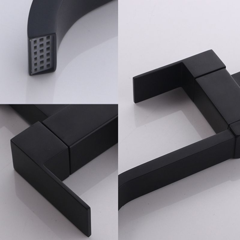 BowLift | Contemporary Wall Mounted Bathroom Faucet Lever Handles Low Arc Swivel Brass Faucet