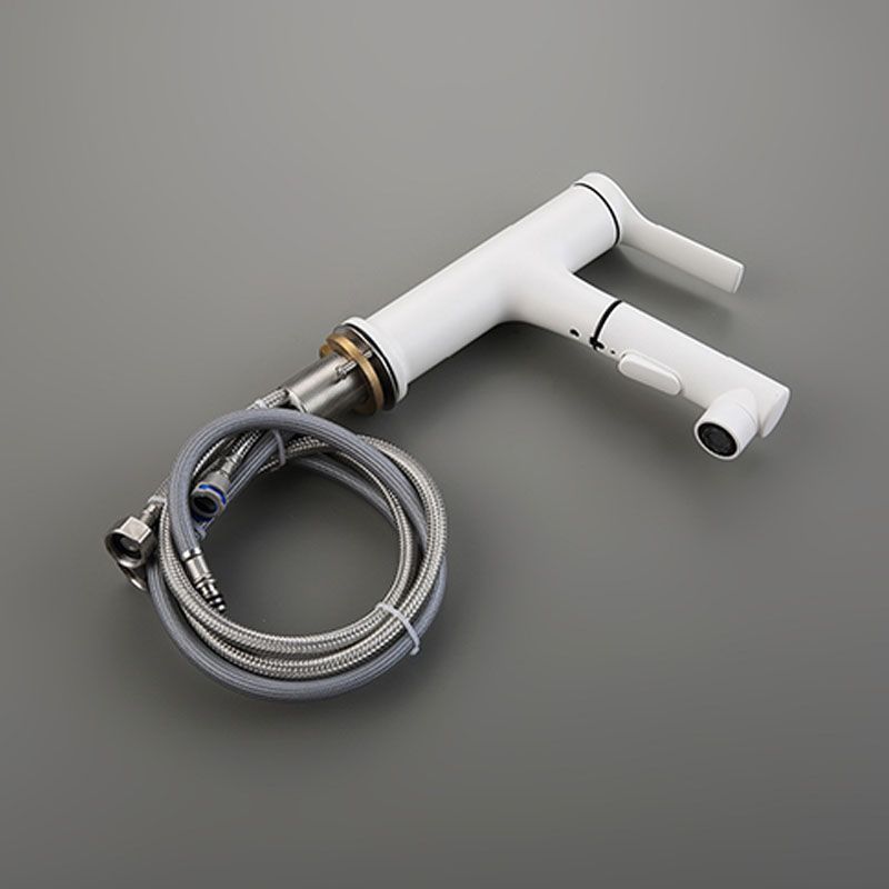 BowLift | Contemporary Single Handle Faucet Retractable Sink Faucet with Lever Handle