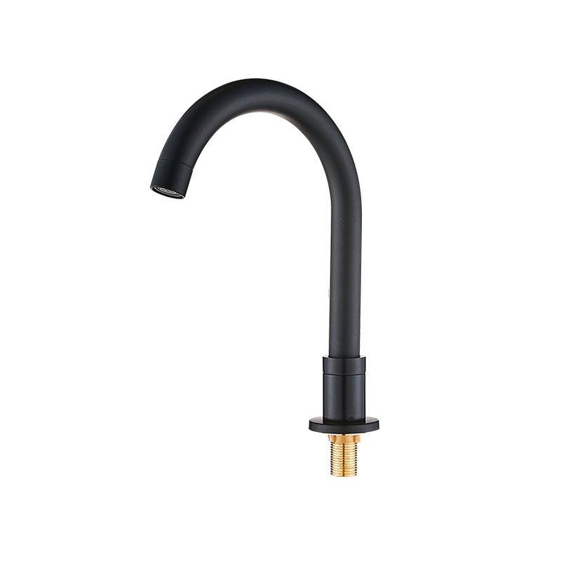 BowLift | Contemporary Bathroom Faucet Deck Mount Copper Low Arc Swivel Roman Bathtub Faucet Set