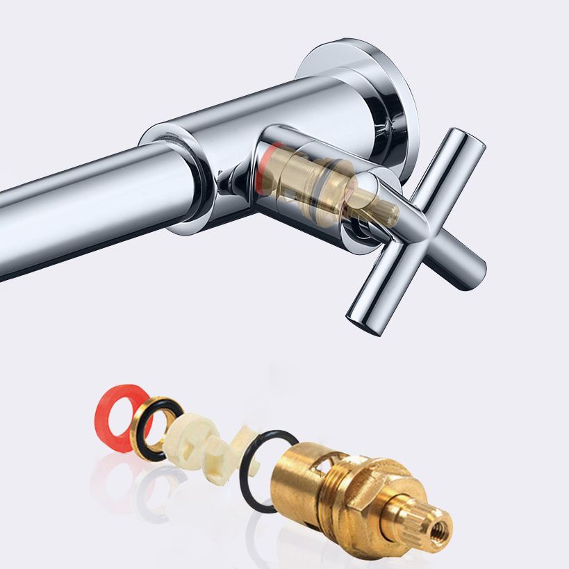 BowLift | Glam Wall-mounted Bathroom Faucet Copper Single Handle Low Arc Basin Faucet for Bathroom