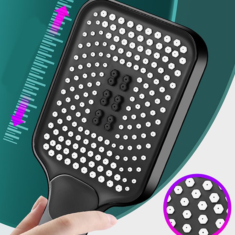 BowLift | Modern Rectangular Hand Shower in Black 3 Spray Wall Mounted Hand Shower