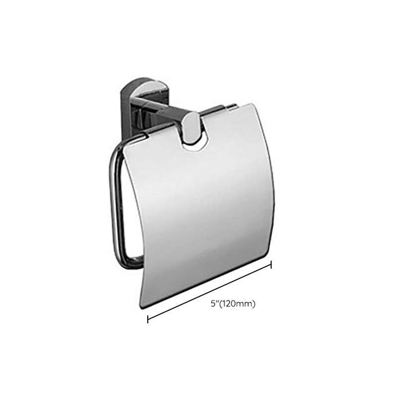 BowLift | Polished Chrome Modern Bathroom Accessory Set Silver Towel Holder/Bath Shelf