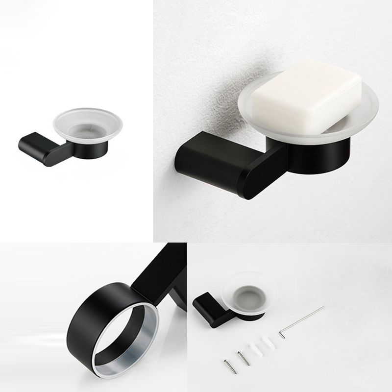 BowLift | Contemporary bathroom accessory single item or in set made of black metal