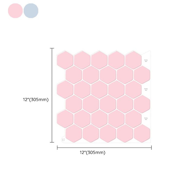 BowLift | Self-adhesive tiles Solid Color Hexagonal Scratch-resistant Self-adhesive tiles