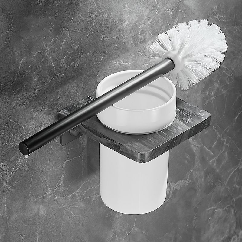BowLift | Metal and marble bathroom accessories as a single piece or as a set in black
