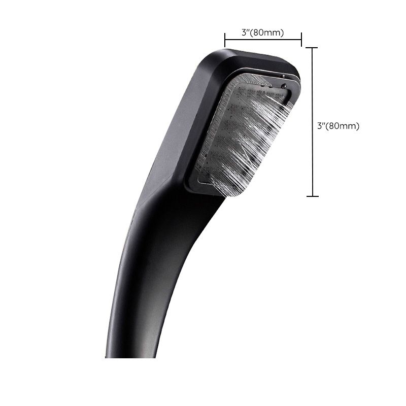 BowLift | Contemporary Shower Head Round Handheld Shower Head Combination in Black