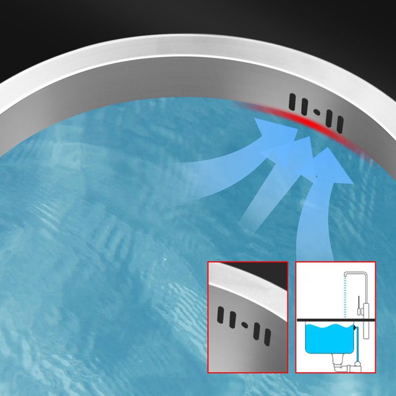 BowLift | Contemporary Style Kitchen Sink Stainless Steel Round Kitchen Sink