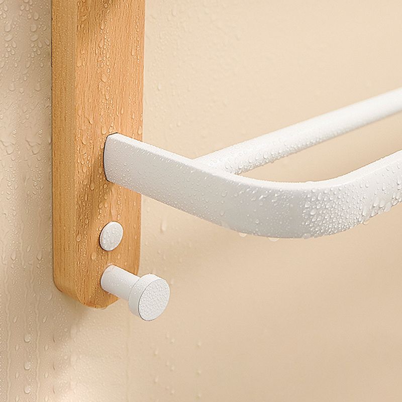 BowLift | Aluminium and Wood Bathroom Accessories Set White Bathroom Accessories Kit