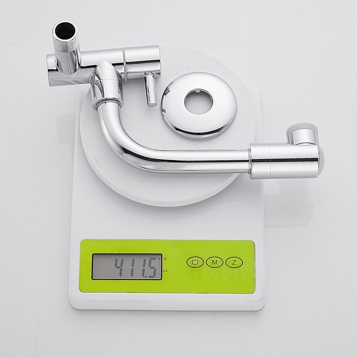 BowLift | Wall-mounted metal bathtub filler with low arc waterfall bathtub faucet