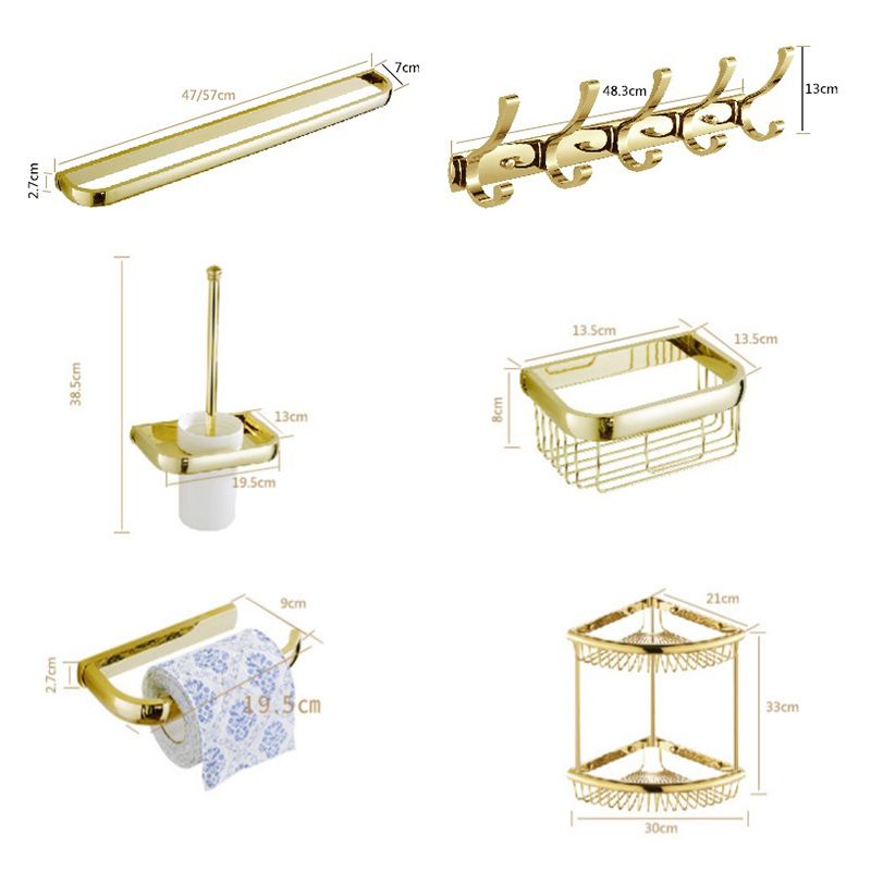 BowLift | Chrome/Gold Bathroom Accessories Set Modern Metal Bathroom Hardware Set
