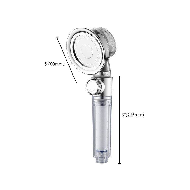 BowLift | Modern Standard Shower Head Round Metal Adjustable Spray Pattern Shower Head