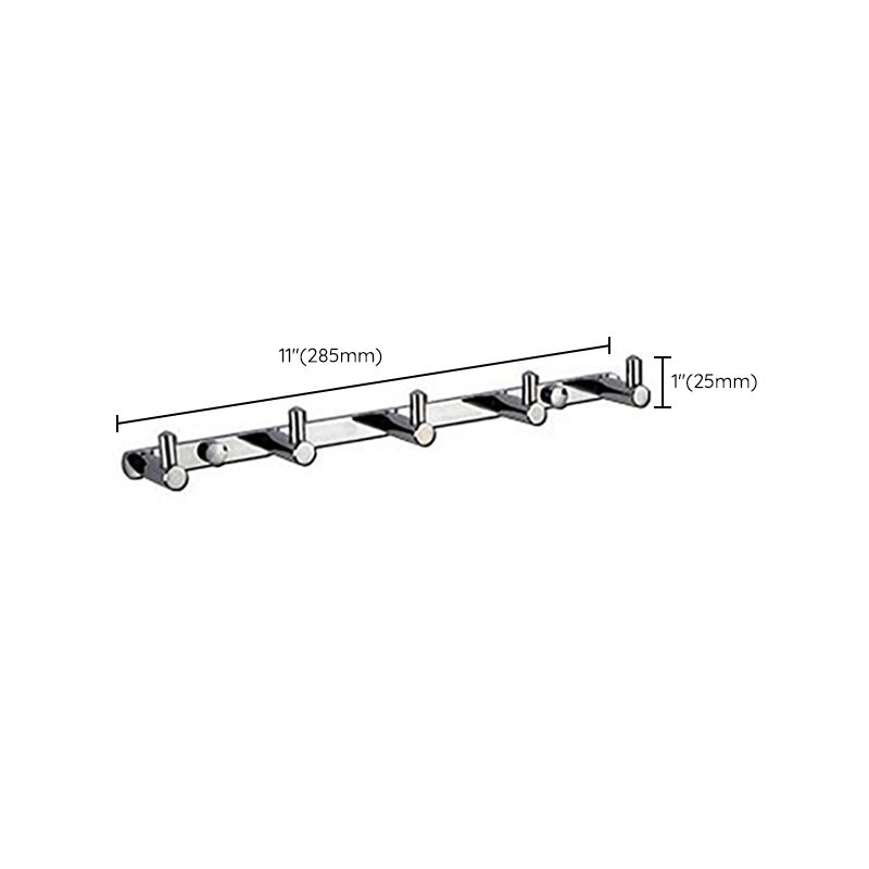 BowLift | Polished Chrome Modern Bathroom Accessory Set Silver Towel Holder/Bath Shelf