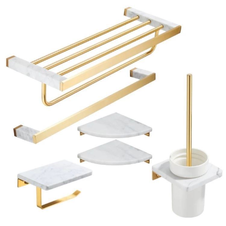 BowLift | Modern bathroom accessories as a single piece or as a set in marble and metal